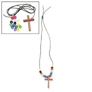 Cross & Bead Necklace Kit Set Makes 12 FINAL $ NEW